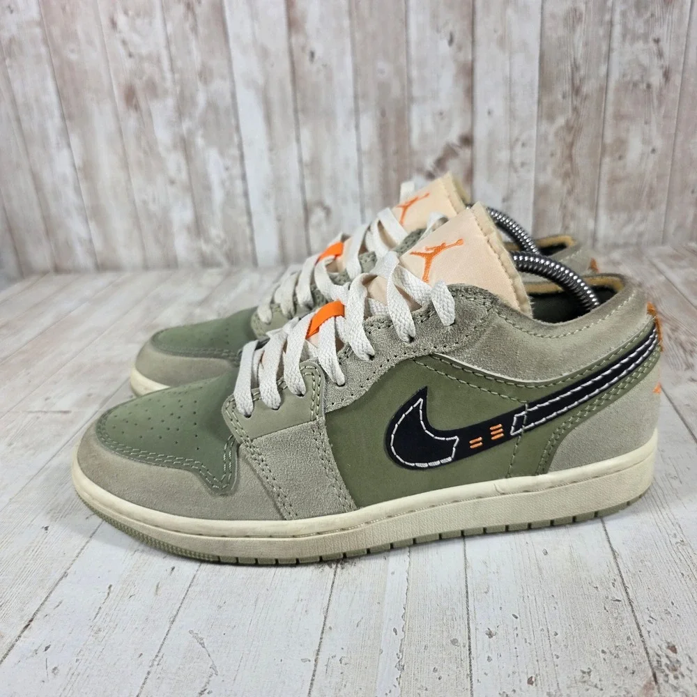 Nike Air Jordan 1 Low SE Craft Oil Green Mens Sneakers FD6819-300 Size 8
